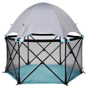 Summer Infant Pop N Play Portable Playard Canopy Lightweight Mesh Play Pen Baby